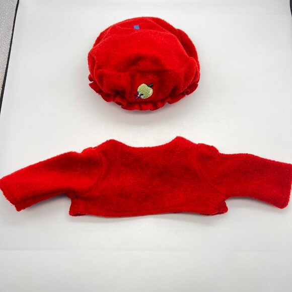 Bitty Baby Red Beret Hat and Jacket From Two In One Green Apple Set 2007 - Picture 5 of 9